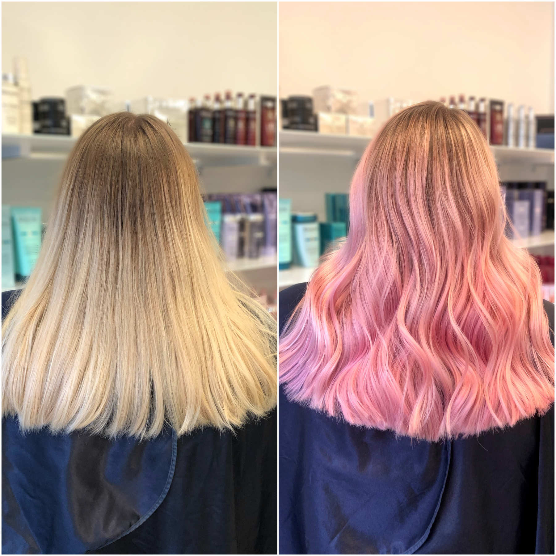 Rosa hårfärg pink hair ombre