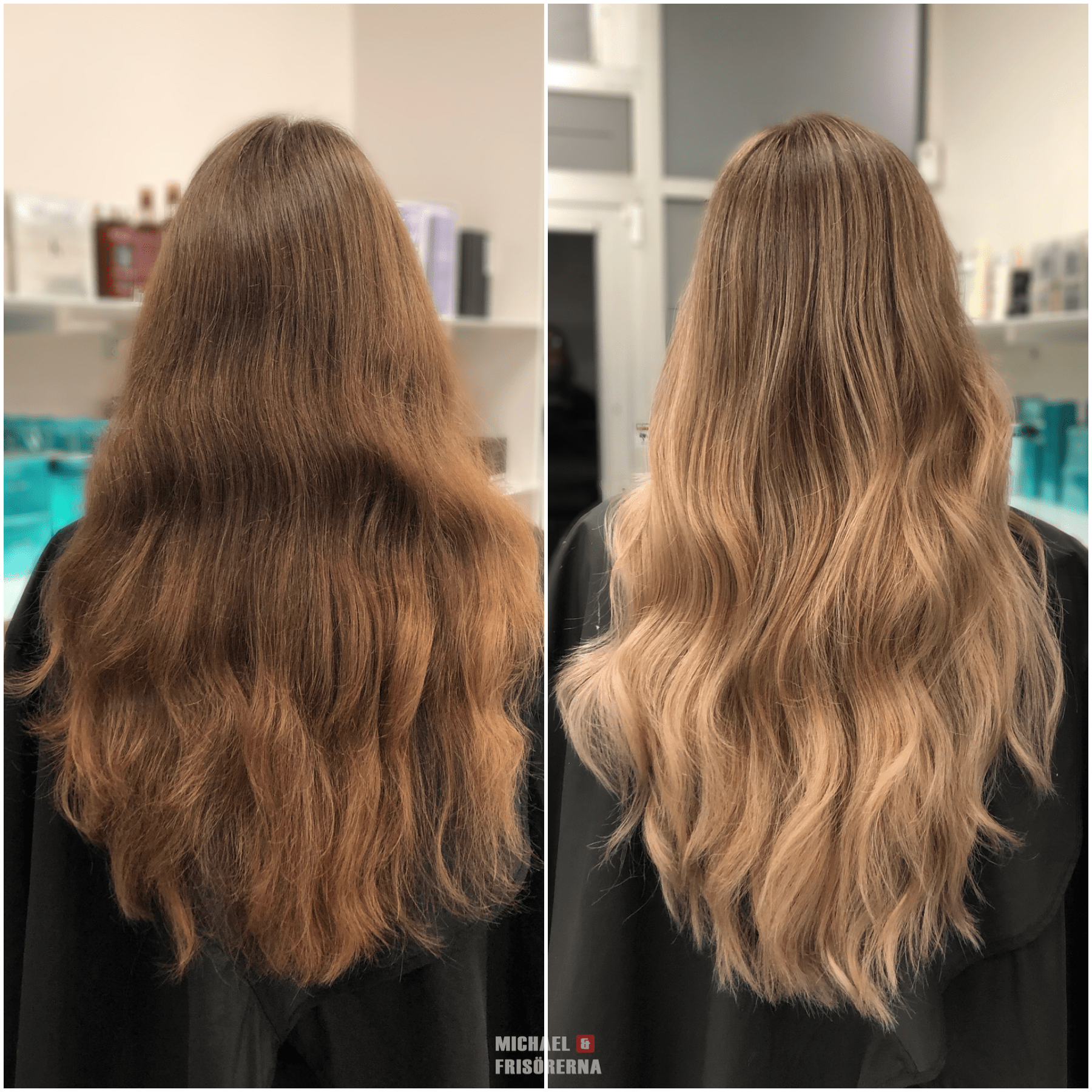 Balayage hair olaplex
