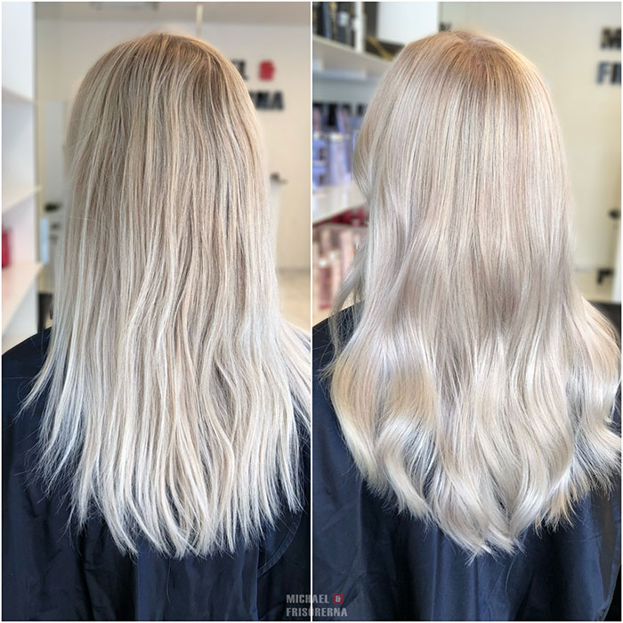 blond loreal olaplex