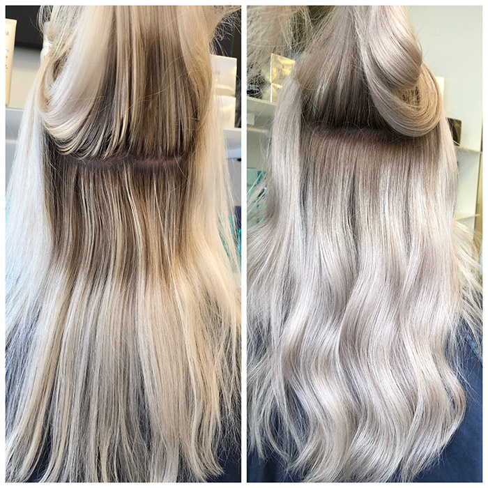 blond loreal olaplex